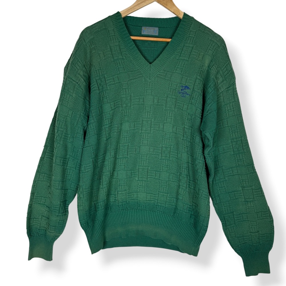Cypress Point Club Vintage 90s Descente Golf Sweater Mens Size Large Preppy